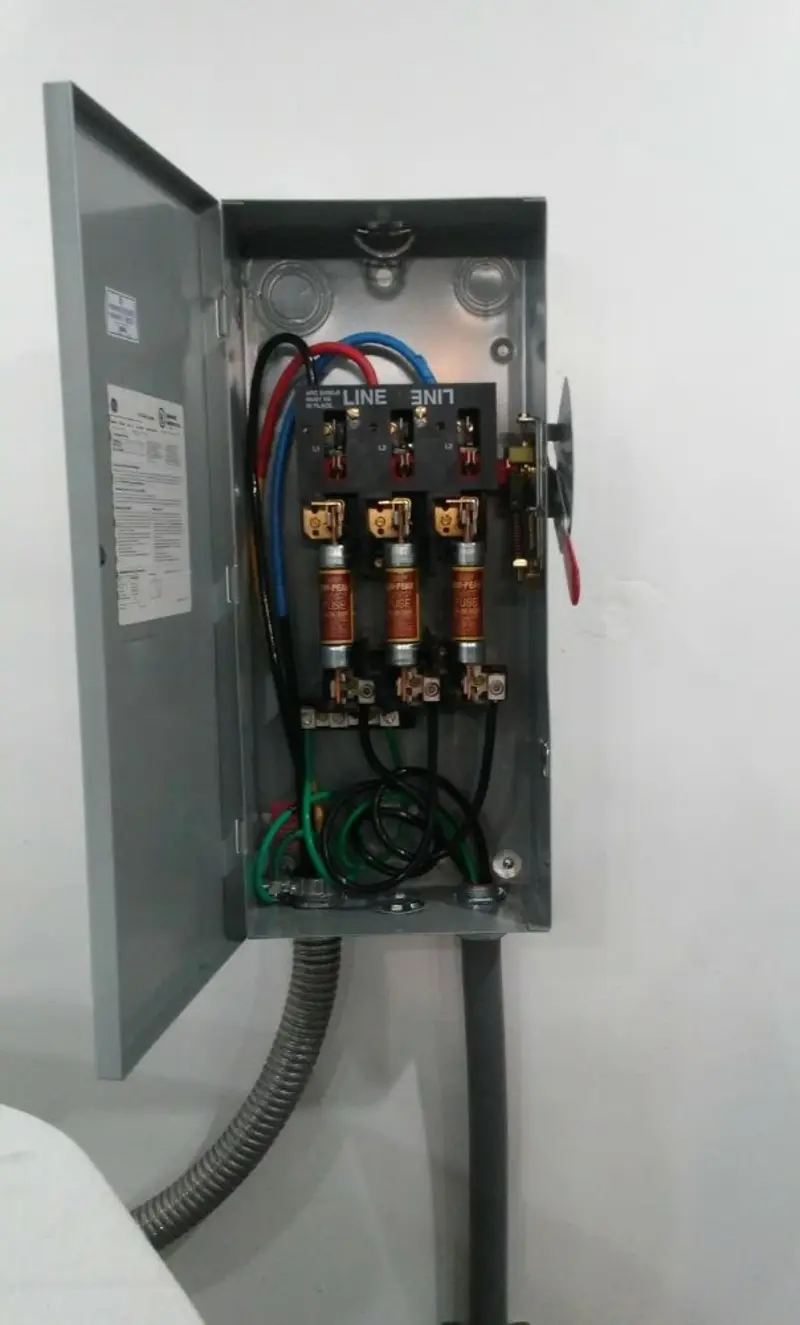 Three-phase disconnect switch installed for Electrical Wiring & Rewiring in Morristown